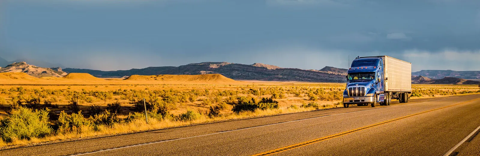 Truck on the road